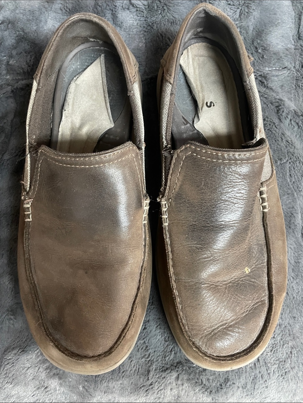 CROCS Men's Brown Slip-On Casual Loafers